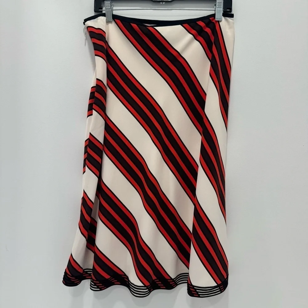 TORY BURCH PRINTED MIDI SKIRT size 10